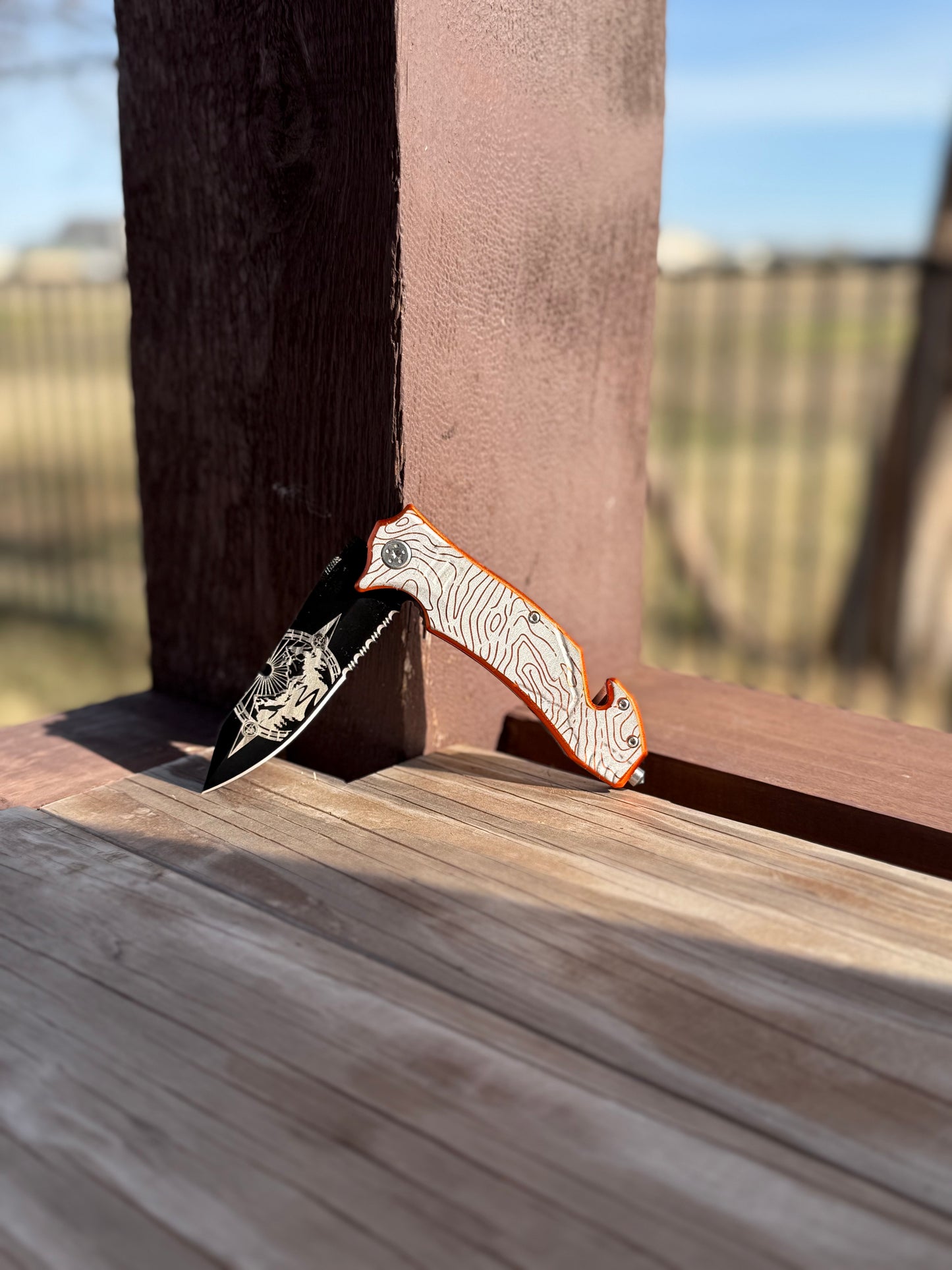 EDC Topographic Micro-Texture Engraving